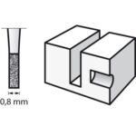 Dremel Straight Engraving Cutter 0.8mm x 2.4mm(111) - Thumbnail Image 2