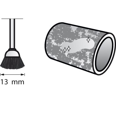 Dremel Bristle Brush Cup 13mm x 3.2mm (404) - Image 2