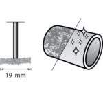 Dremel Brass Brush - Wheel 19mm (535) - Thumbnail Image 2