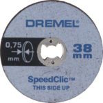 Dremel EZ SpeedClic Thin Cutting 38mm Wheels 0.75mm (SC409) - Thumbnail Image 1
