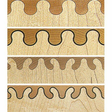Leigh Ellipse & Wave Isoloc Joint Templates for D-series Dovetail Jigs