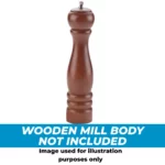 Ceramic Salt or Pepper Grinder Mechanism | 8" or 10" Size - Thumbnail Image 2