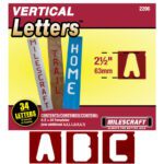 Milescraft 2-1/2” Vertical Letter Templates - Thumbnail Image 1
