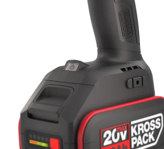 Kress 20V Brushless Hammer Drill 60Nm + 2X 4Ah Batteries Kit - Image 3