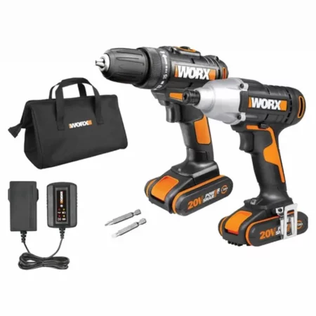 Worx Cordless Drill & Driver Combo 2x 2.0Ah Batteries & Charger | WX915.1