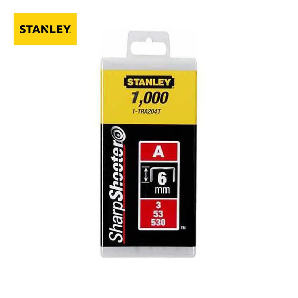 Stanley Light Duty Staples 6mm