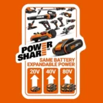 WORX POWERSHARE Battery 20V | 4.0AH - Thumbnail Image 3