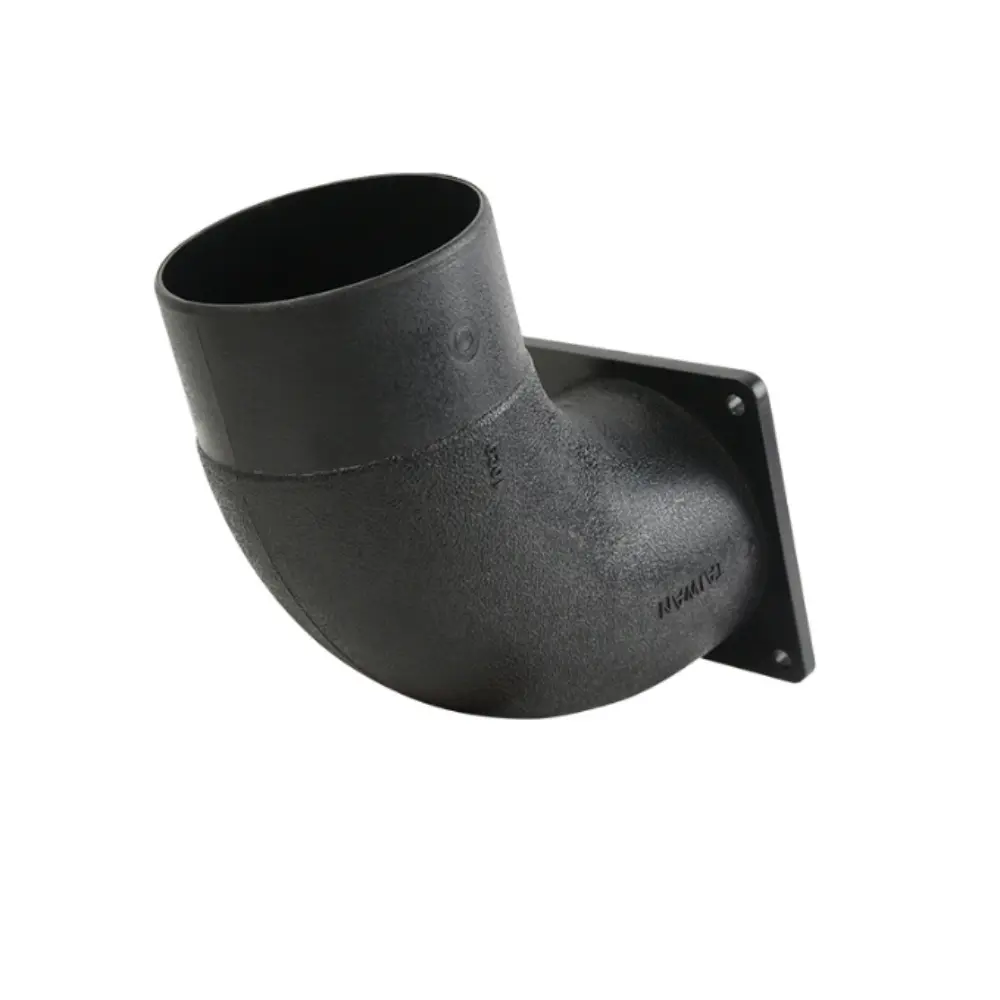4-Inch Dust Collection Flanged Elobow Dust Collection Fitting