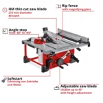 Einhell Cordless Table Saw | TE-TS 36/210 Li-Solo - Thumbnail Image 3