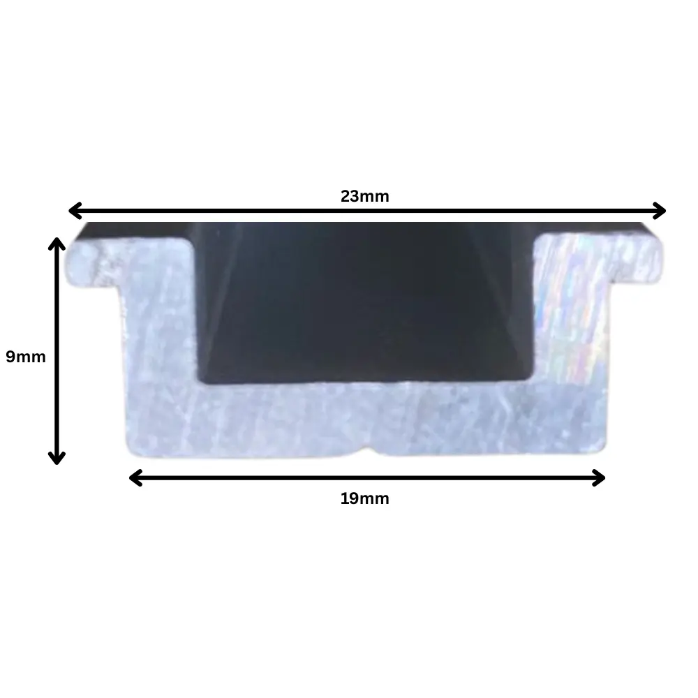 Mitre Bar-Track 120cm X 2.3cm X 9mm X 19mm | Male - Image 3
