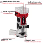 Einhell Professional Cordless Palm Router | TP-ET 18 Li BL - Solo - Thumbnail Image 4