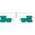 Axminster Woodturning Dovetail Jaws Type A - Thumbnail Image 2