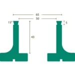 Axminster Woodturning Cylinder Jaws - 50mm - Thumbnail Image 2