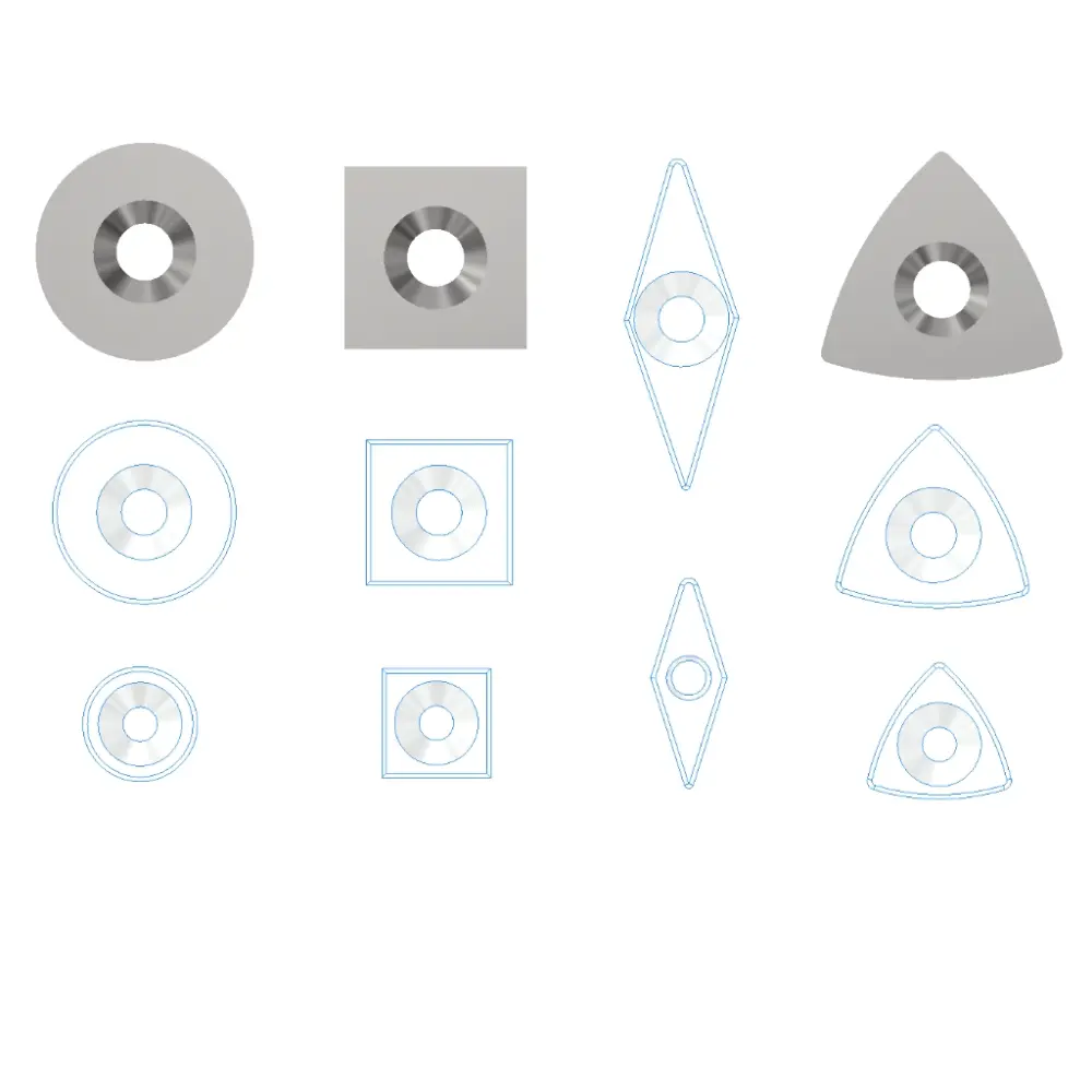 Wize Carbide Inserts – Size 3 - Large Types GL1