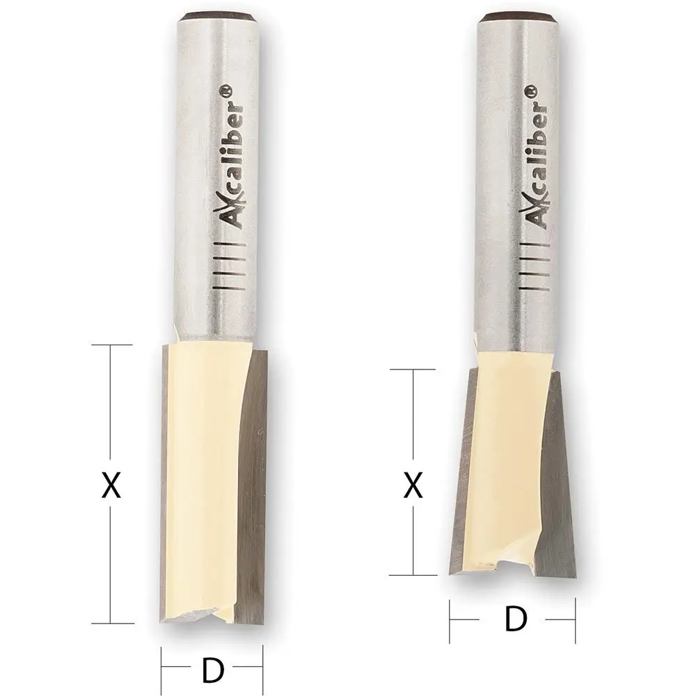Axcaliber Dovetail Cutter Set - 8mm Shank
