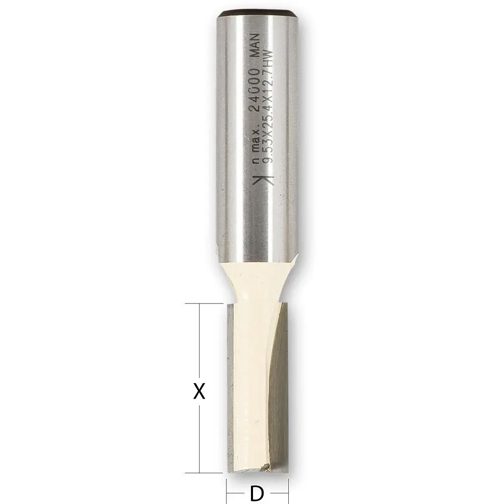 Axcaliber Twin Flute Straight Cutter - D=12.5 - X=25mm - S=1/4" - Image 4