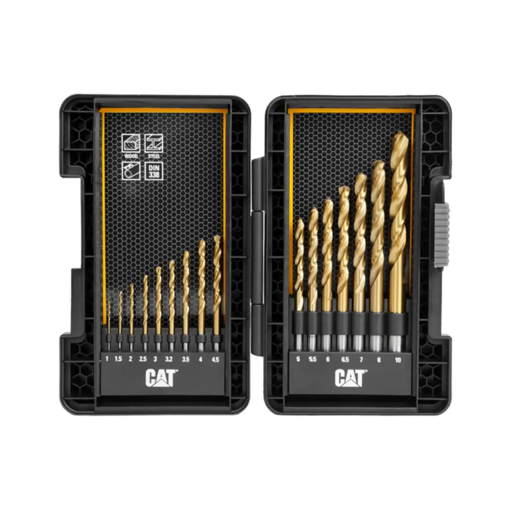 CAT Titanium Coated Drill Bit Set 16pc - Hardware Centre