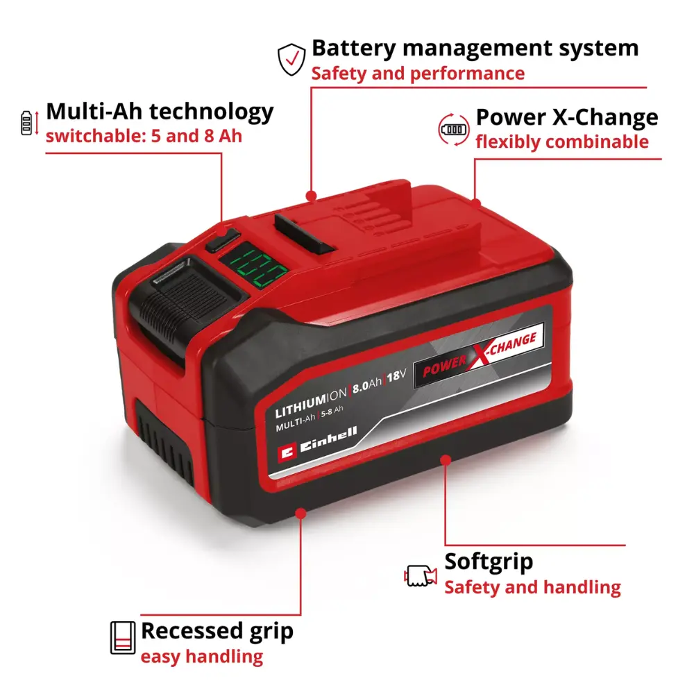 Einhell Battery | 18V 8Ah Multi-Ah Battery PXC Plus - Image 6