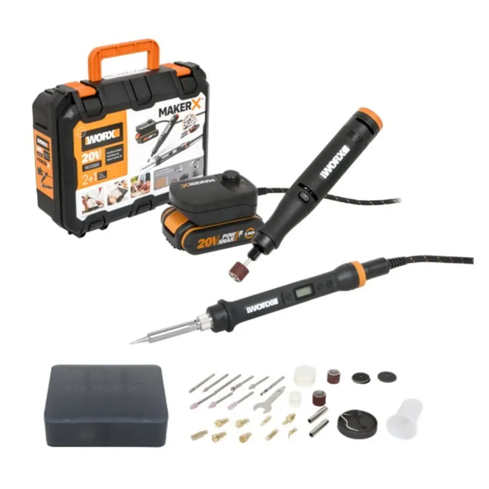 Maker X 2-In-1 Rotary Tool & Soldering Iron Set | Combo P1