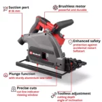 Einhell | Professional | Cordless Plunge Cut Saw TP-PS 18/165 Li BL - Solo G1