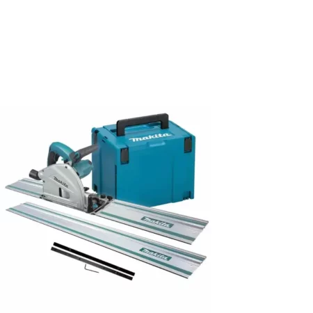 Makita SP6000J/1 Plunge Cut Saw With 2 x 1.4m Rails & Connector Bar Set