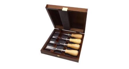 Narex Richter Butt Chisel Set of 4 in Wooden Box Product Image